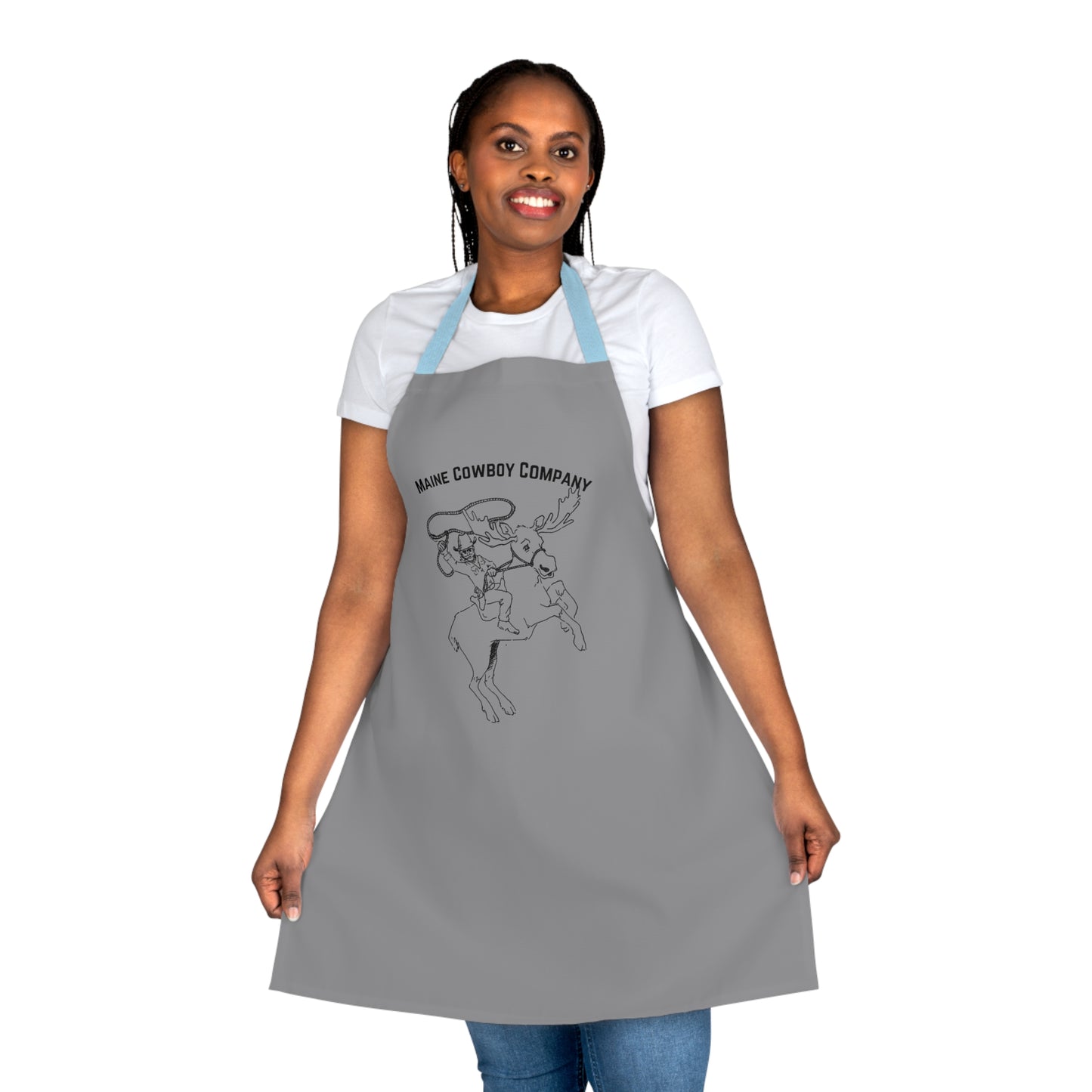 Apron With Bucking Moose