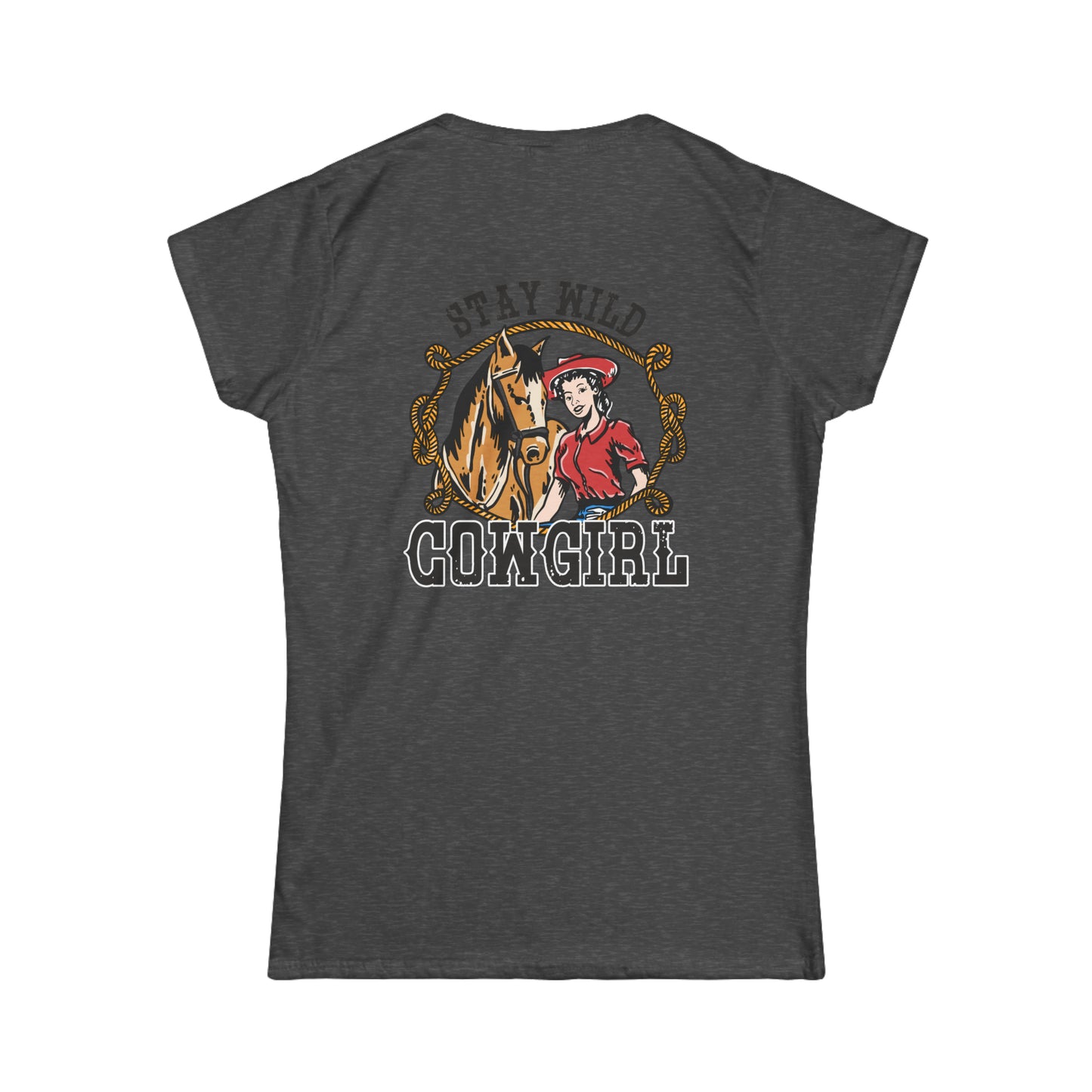 Softstyle Stay Wild Cowgirl Tee