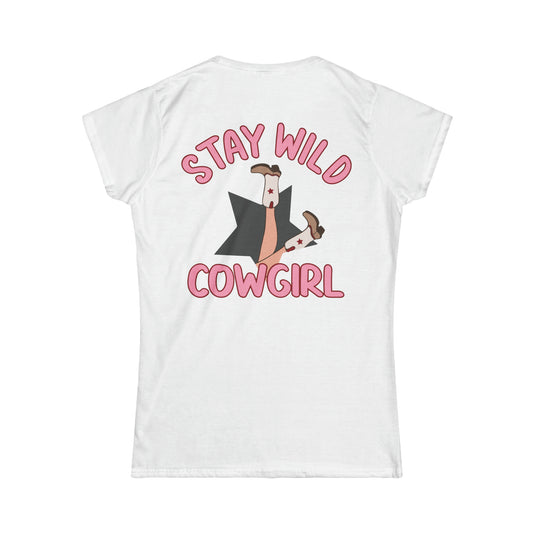 Softstyle Stay Wild Cowgirl Tee