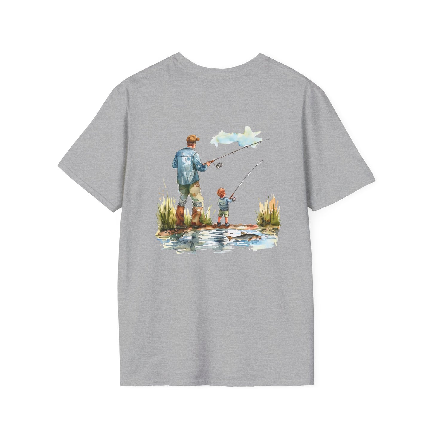 Softstyle Fishing With Dad T-Shirt