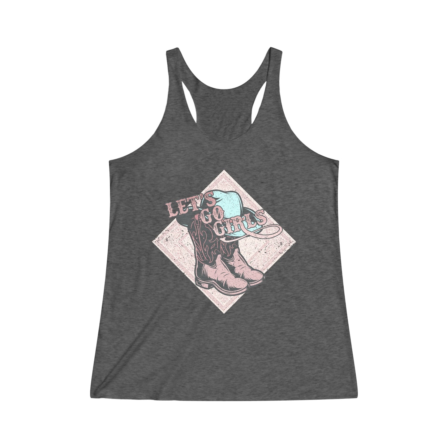 Tri-Blend Racerback Lets Go Girls Tank