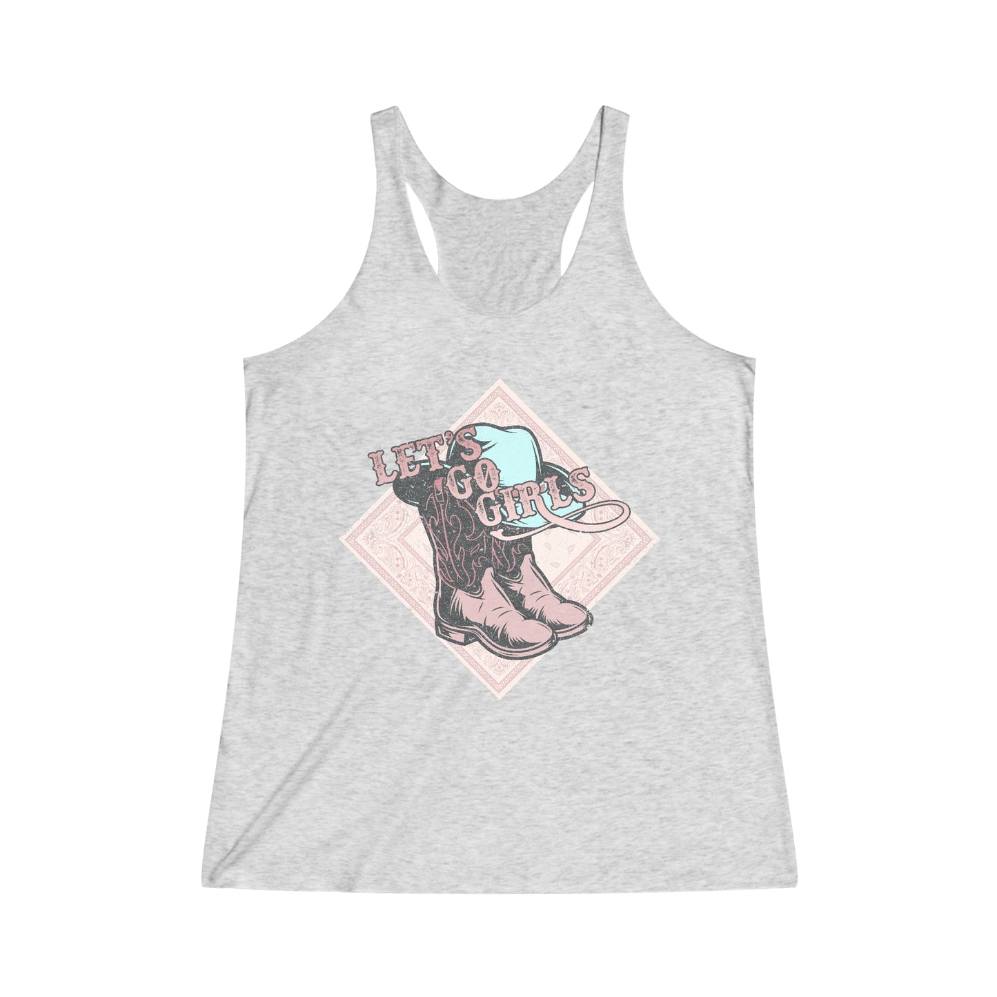 Tri-Blend Racerback Lets Go Girls Tank