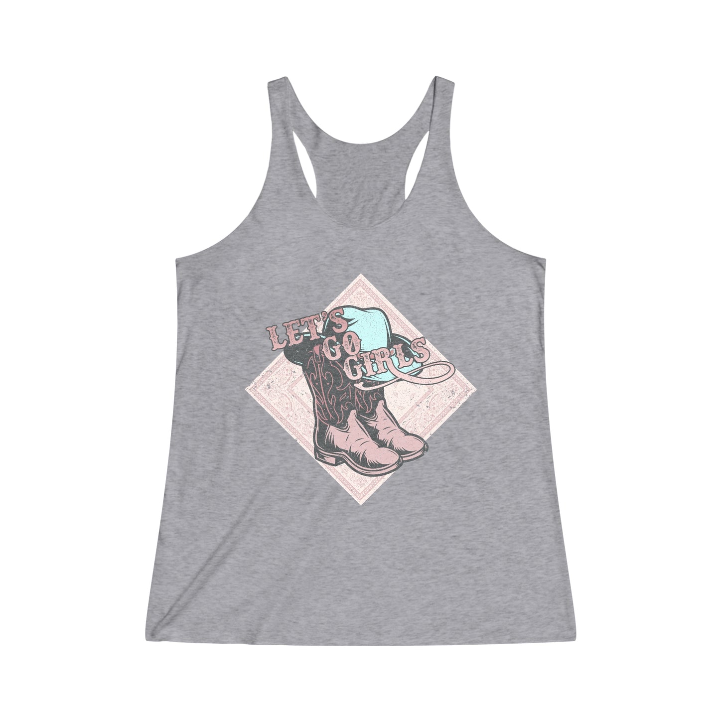 Tri-Blend Racerback Lets Go Girls Tank