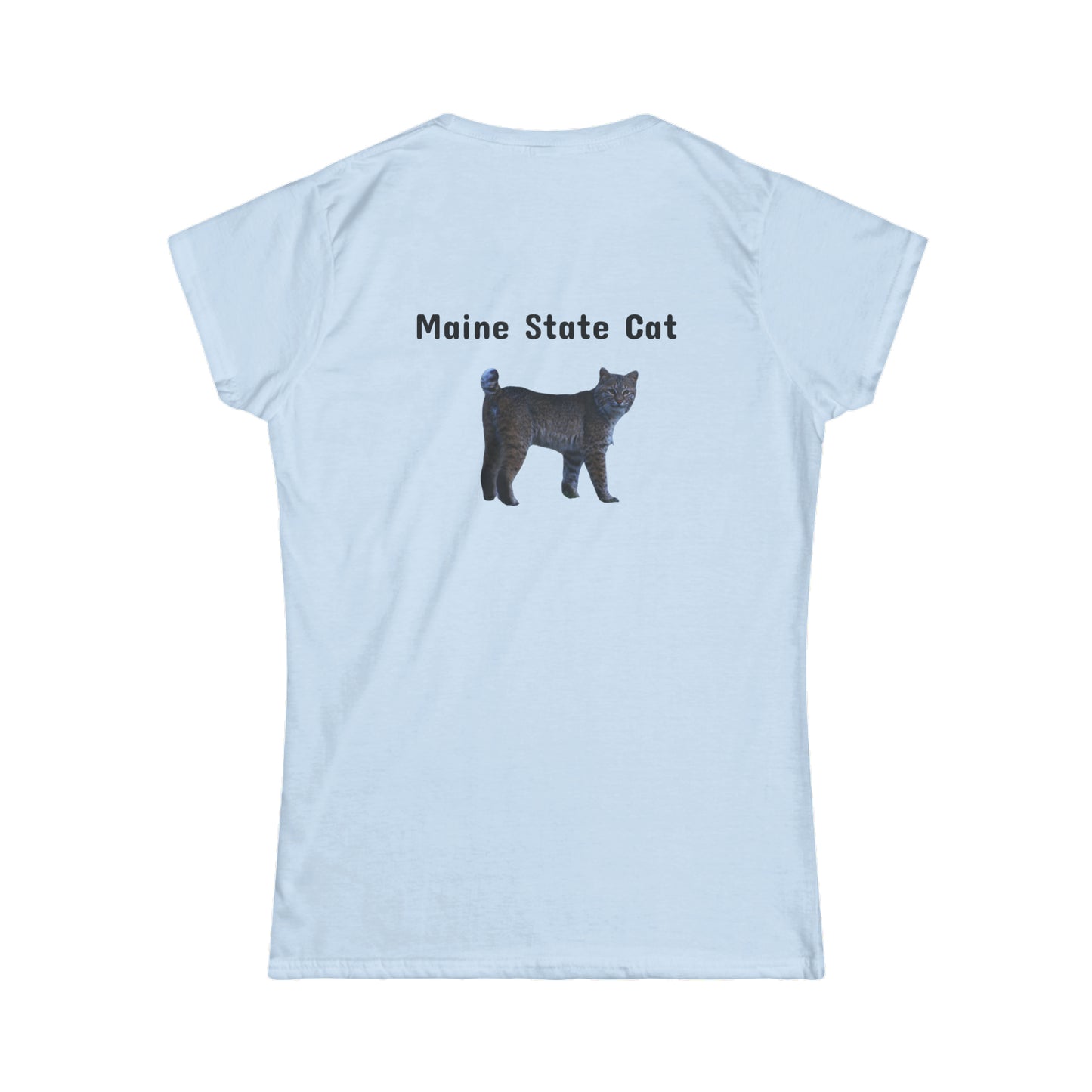 Softstyle Maine State Cat Tee