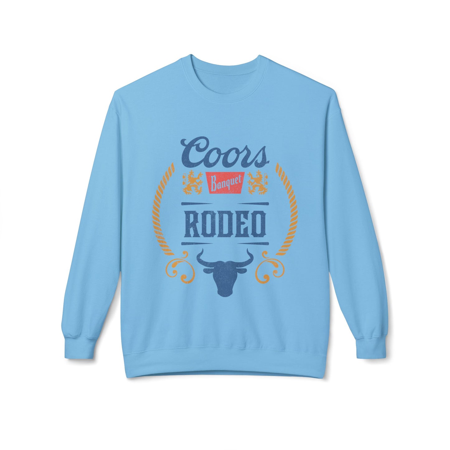 Unisex Midweight Softstyle Fleece Crewneck Sweatshirt Coors Banquet Rodeo