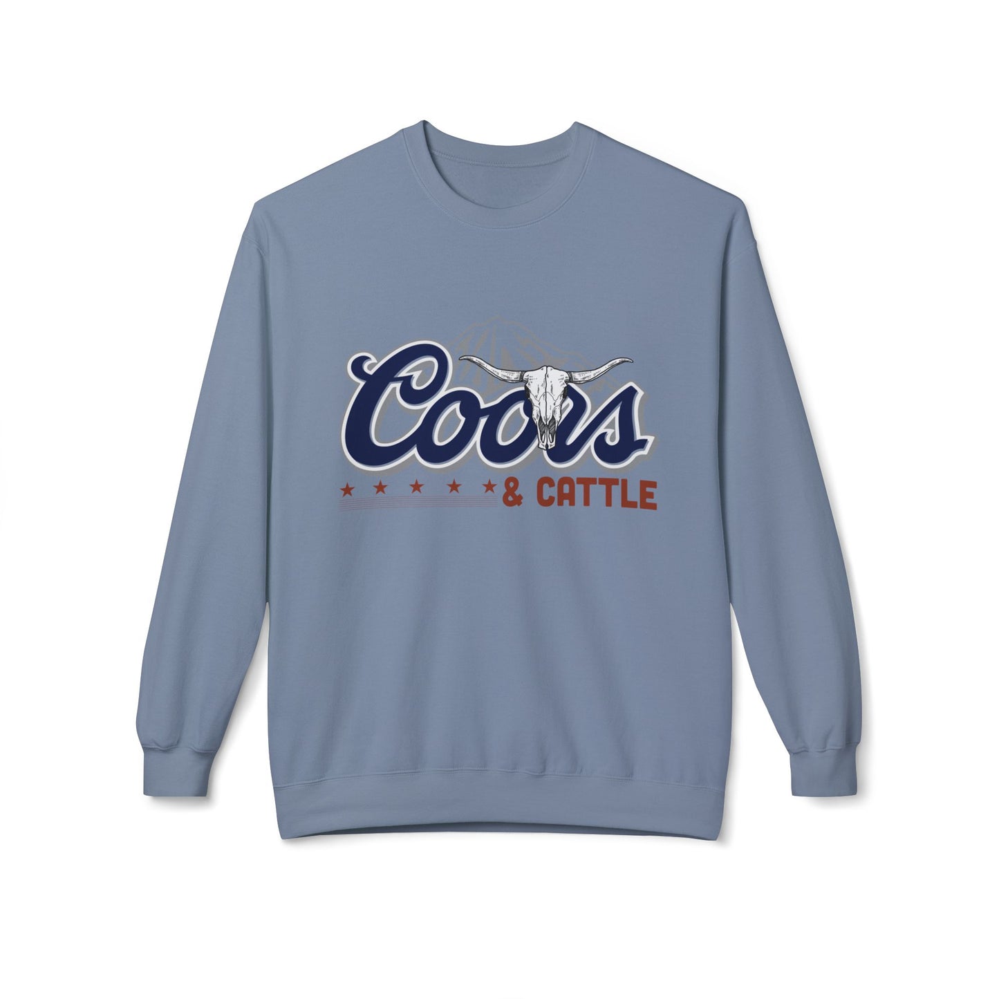 Unisex Midweight Softstyle Fleece Crewneck Sweatshirt Coors and Cattle 2