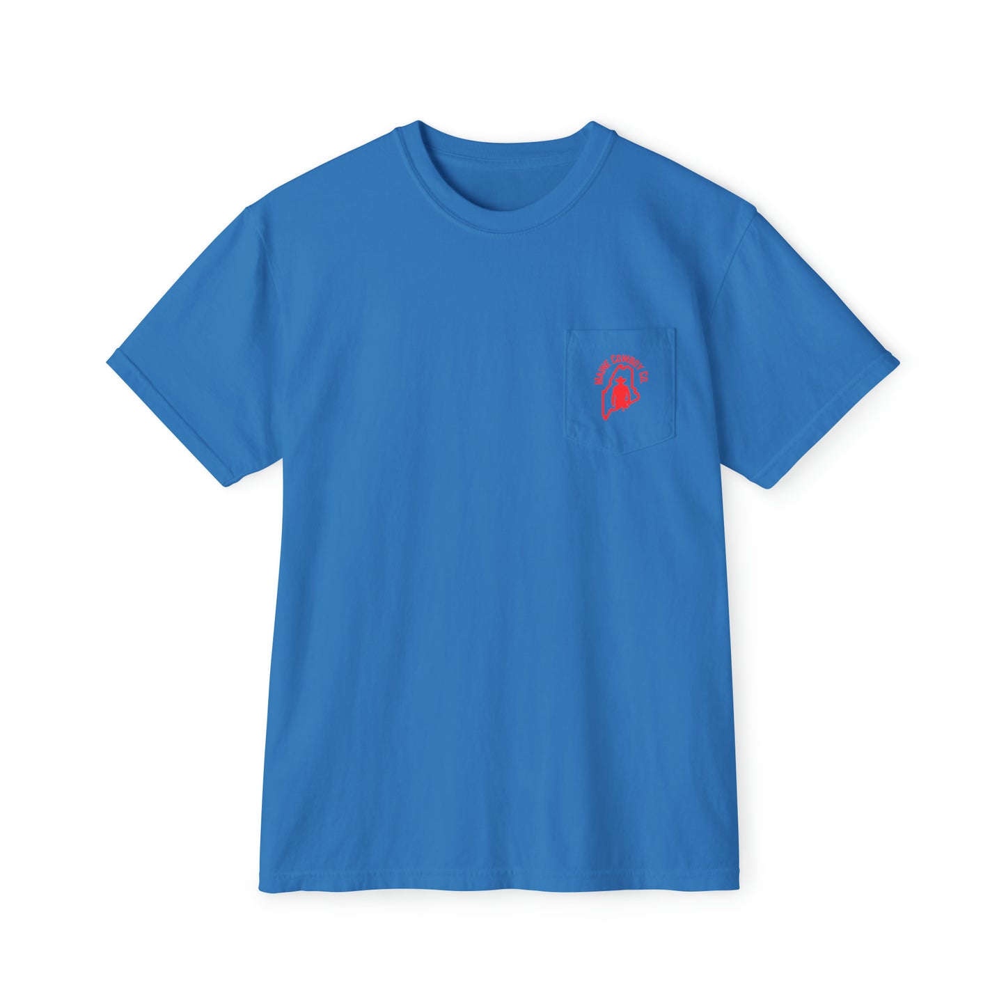 Pocket T-Shirt with Red Logo