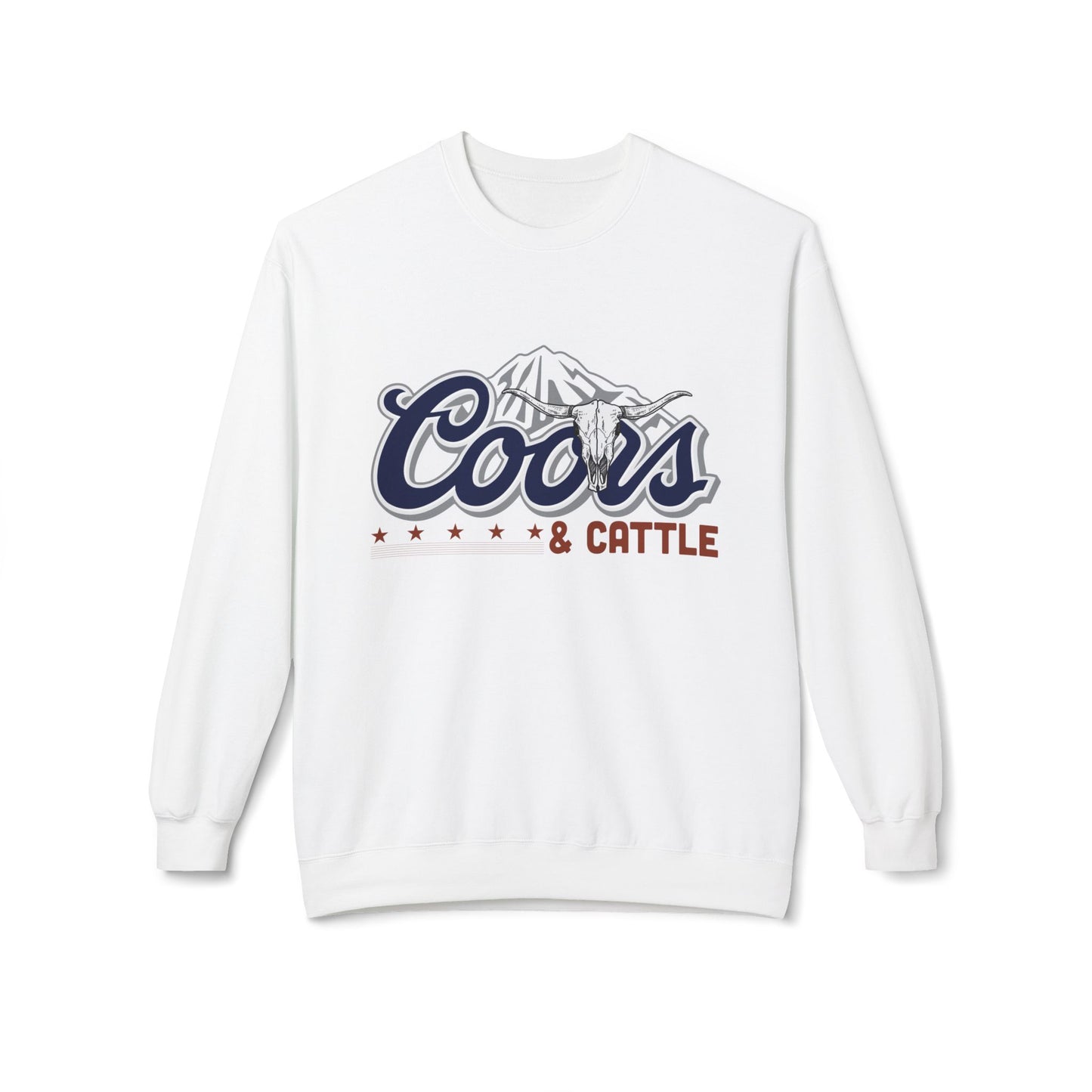 Unisex Midweight Softstyle Fleece Crewneck Sweatshirt Coors and Cattle 2