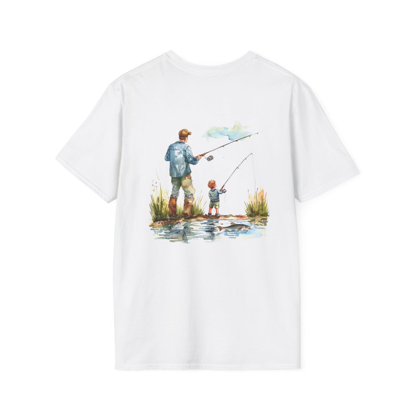 Softstyle Fishing With Dad T-Shirt