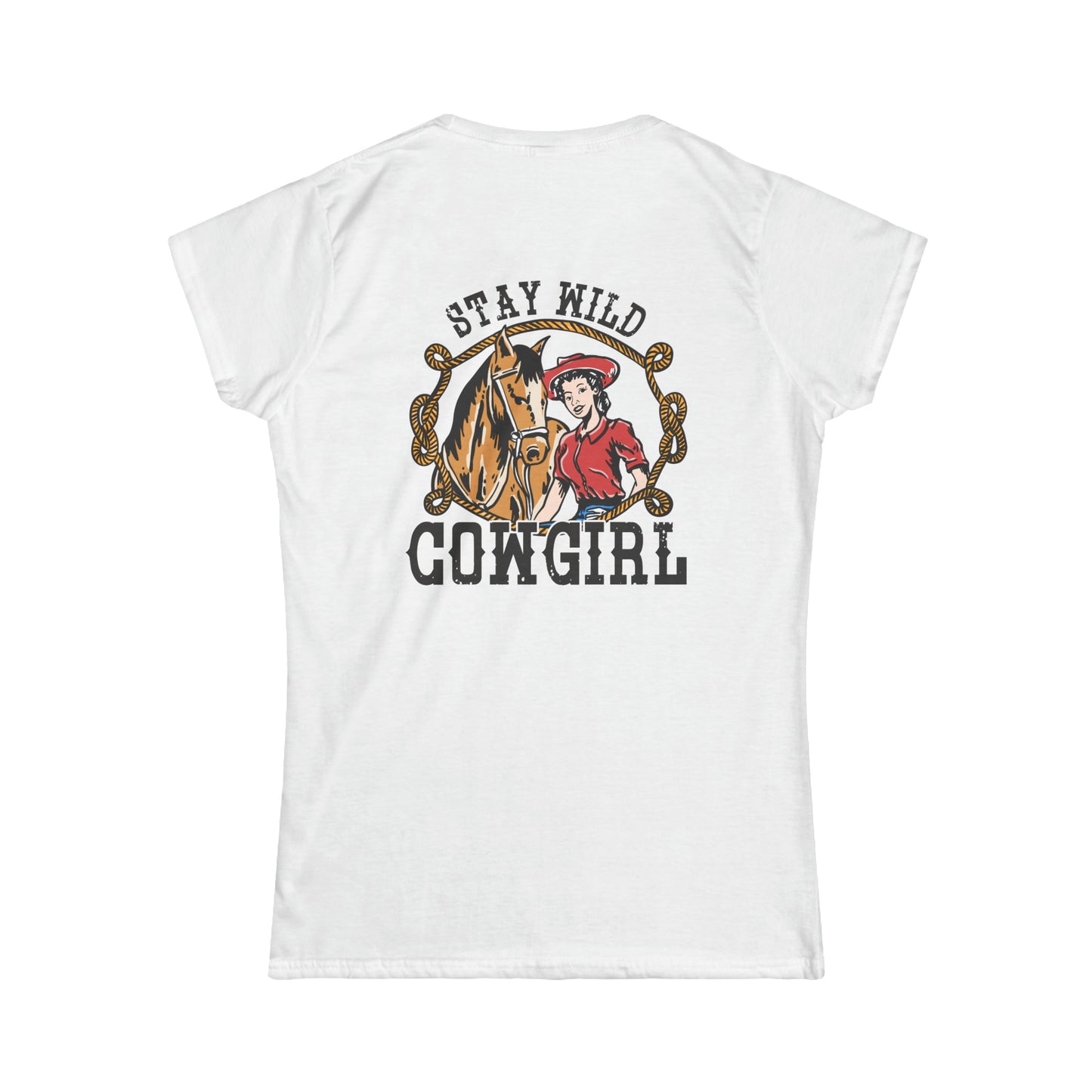 Softstyle Stay Wild Cowgirl Tee