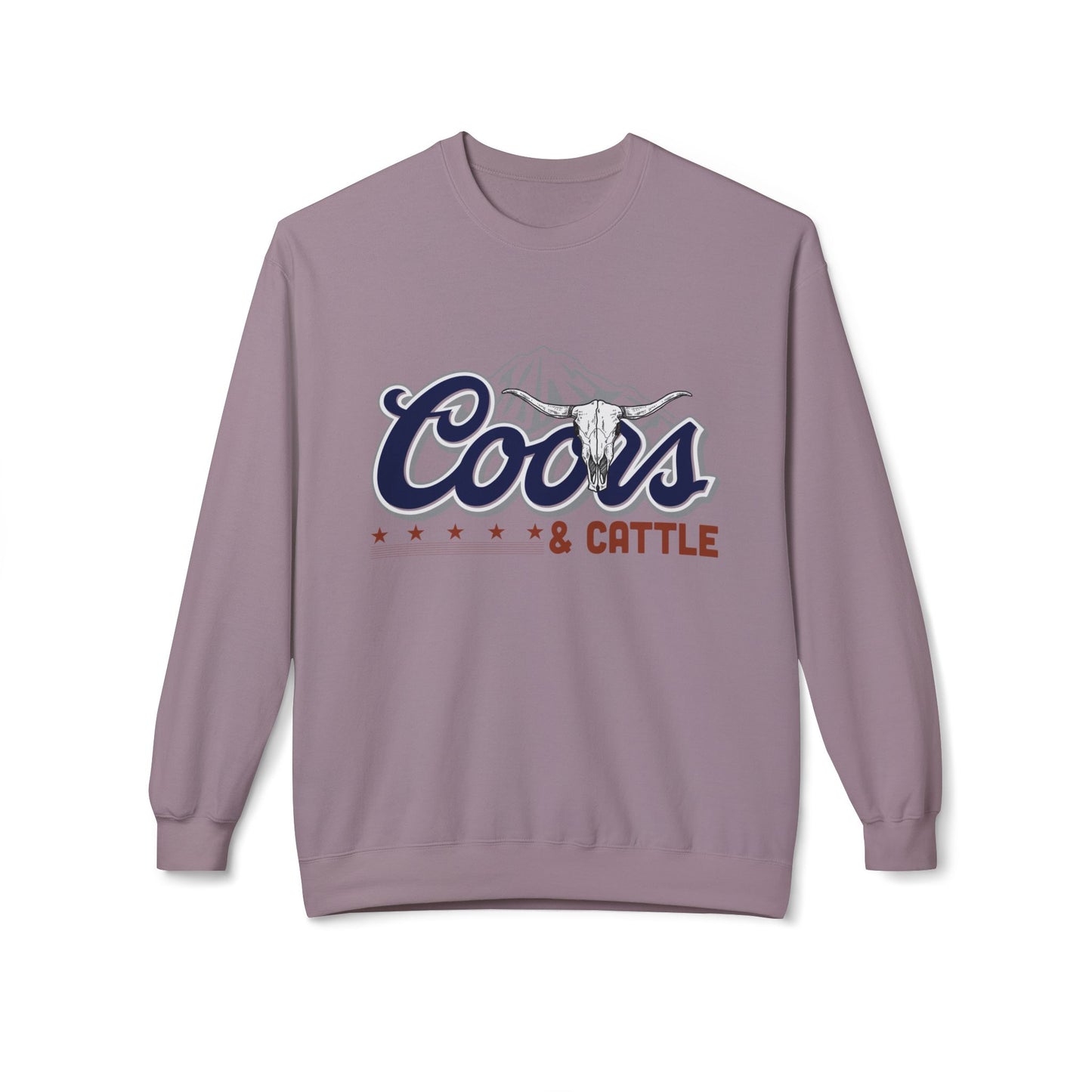 Unisex Midweight Softstyle Fleece Crewneck Sweatshirt Coors and Cattle 2