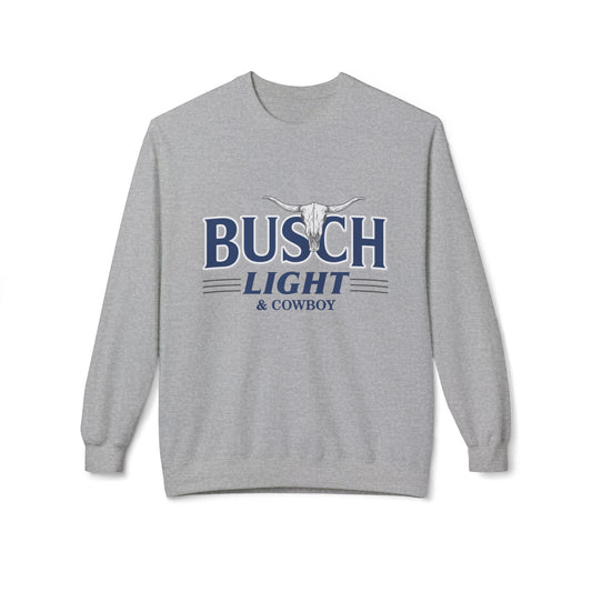 Unisex Midweight Softstyle Fleece Crewneck Sweatshirt Busch Light