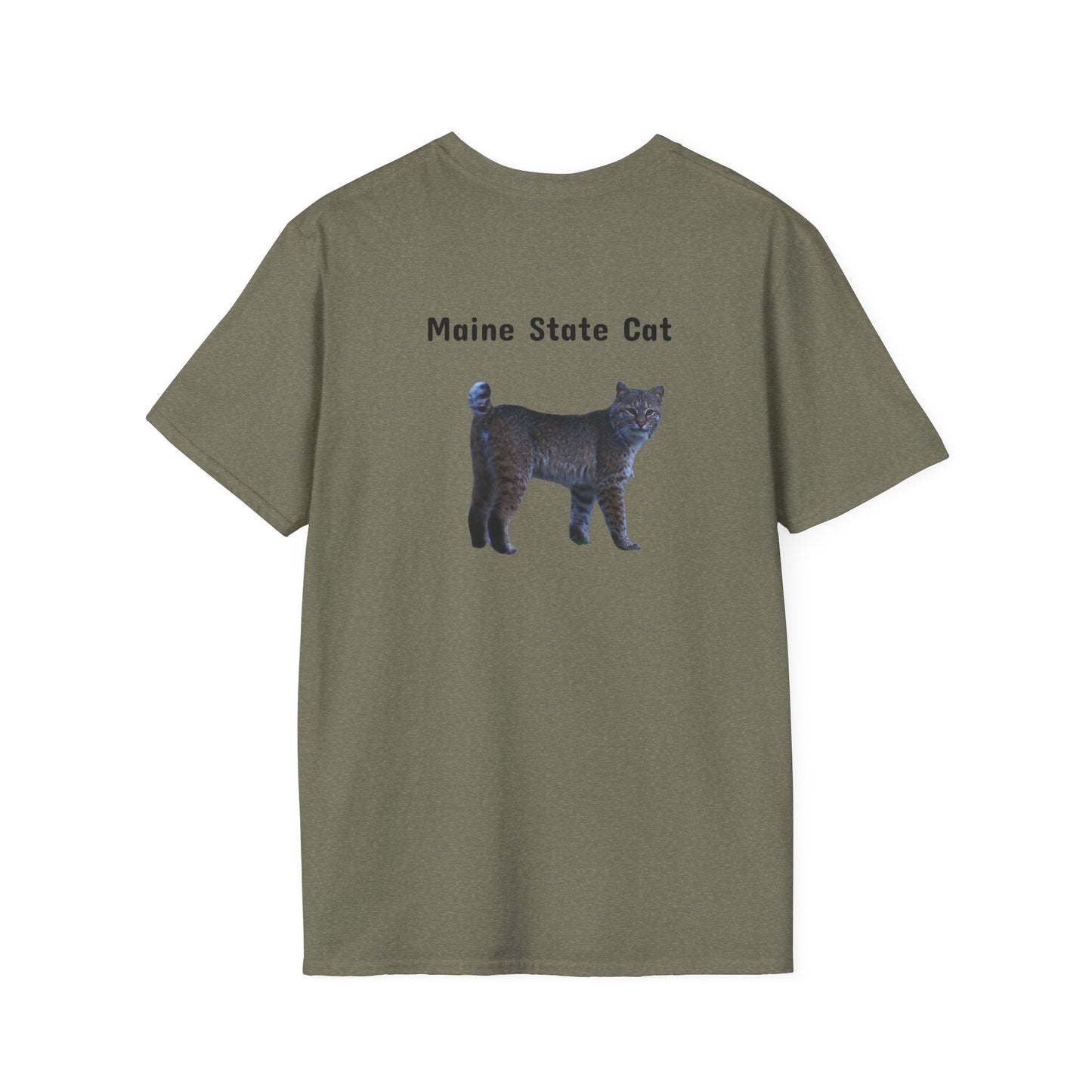 Softstyle Maine State Cat T-Shirt