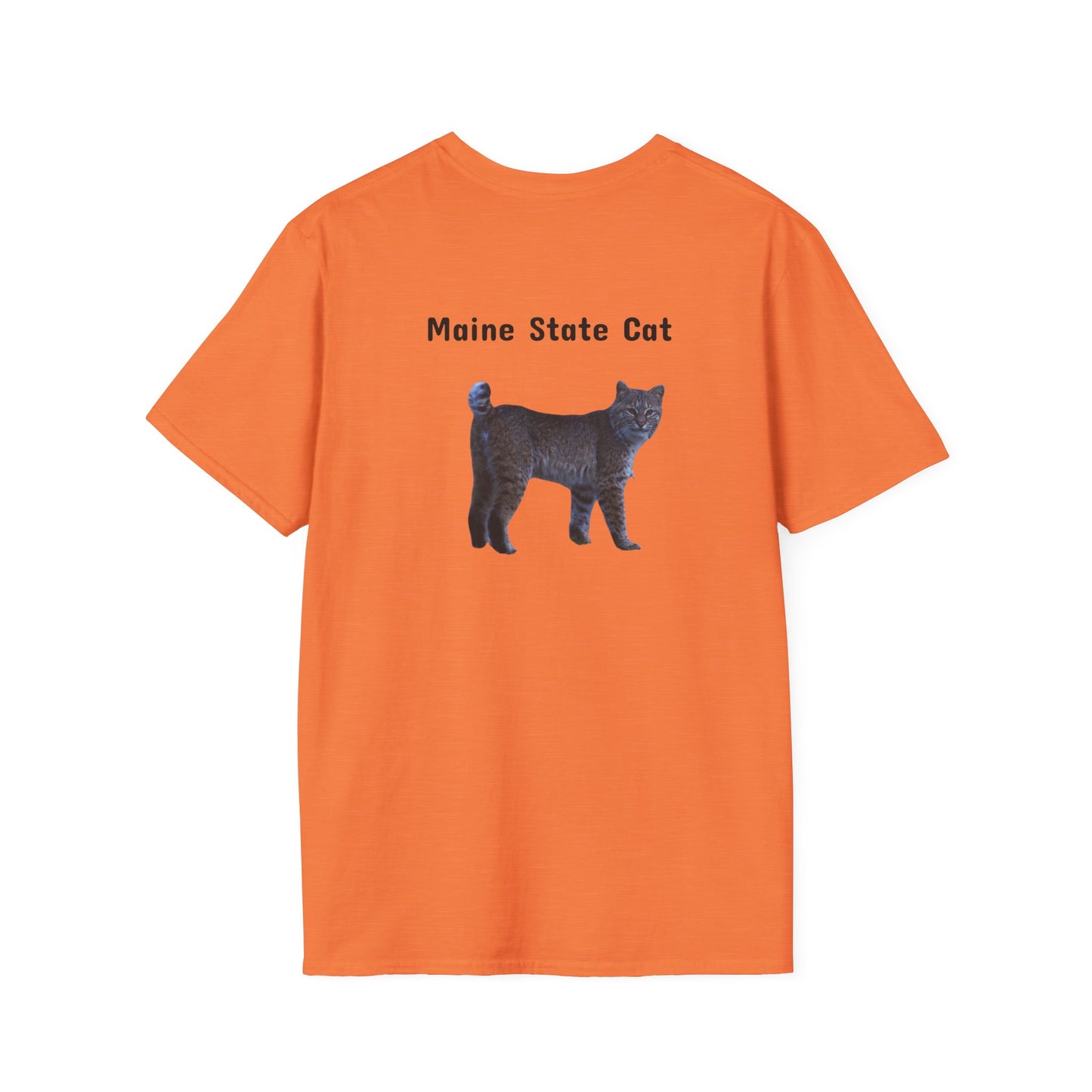 Softstyle Maine State Cat T-Shirt