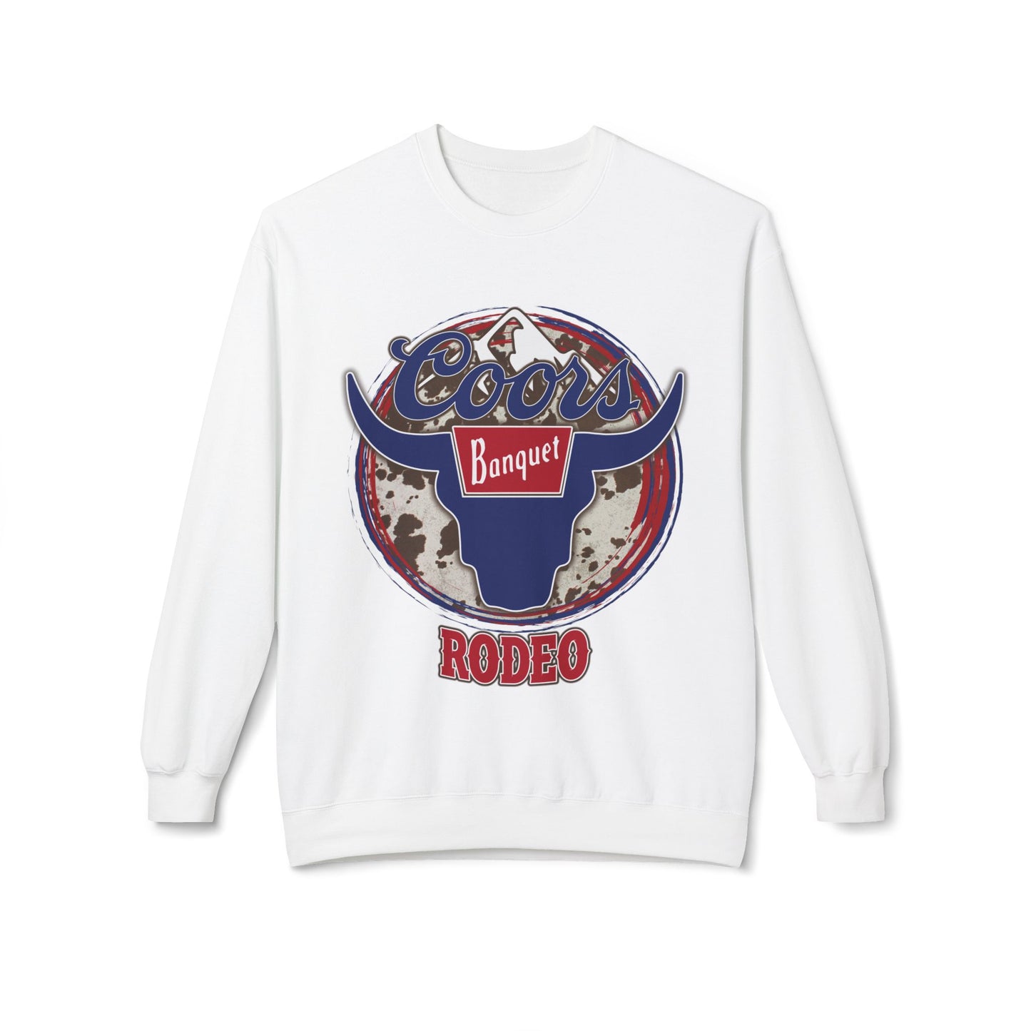 Unisex Midweight Softstyle Fleece Crewneck Sweatshirt Coors Rodeo