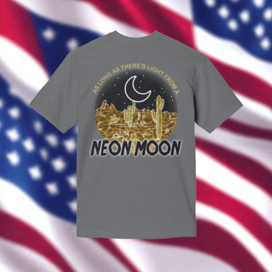 Midweight Neon Moon T-shirt, Made in US