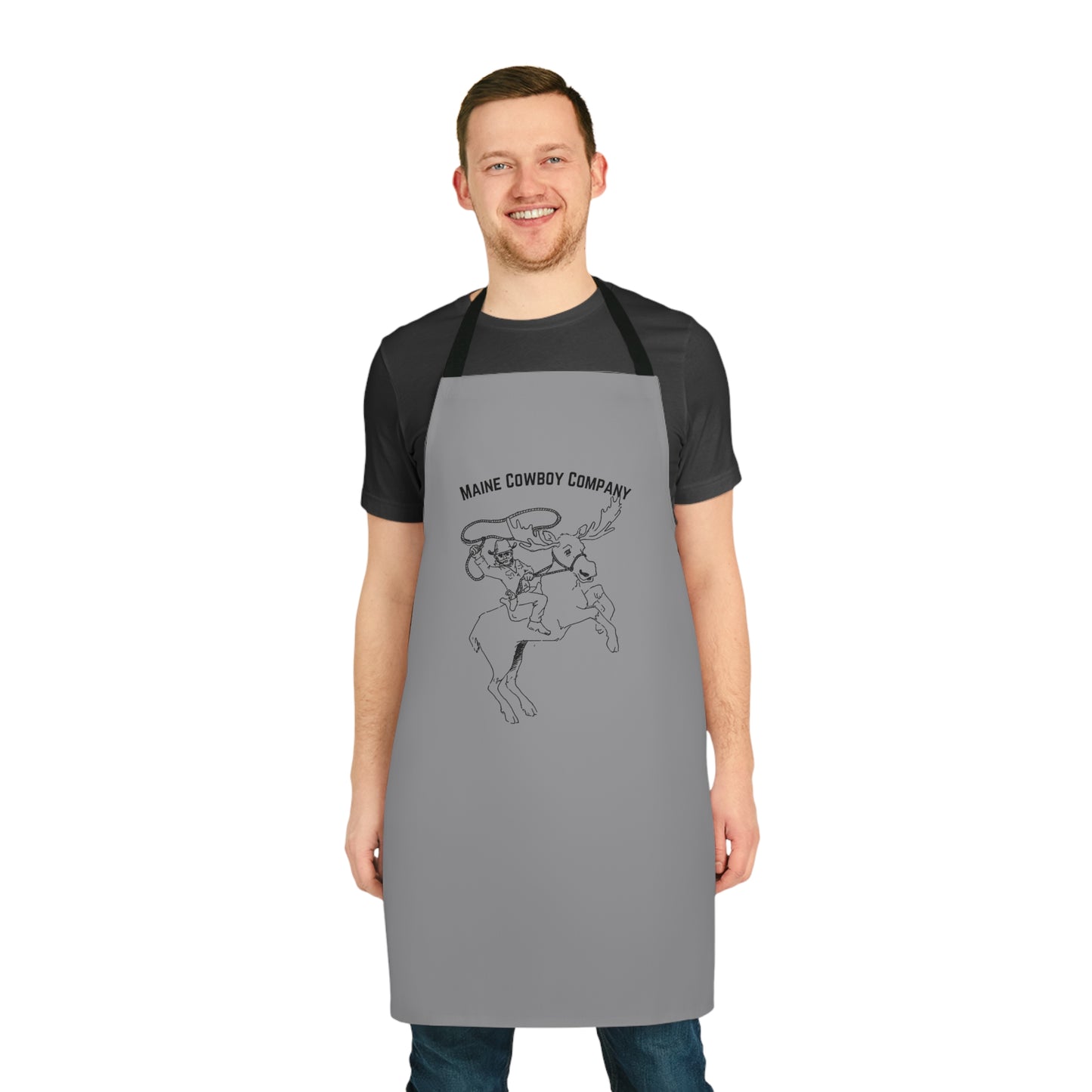 Apron With Bucking Moose