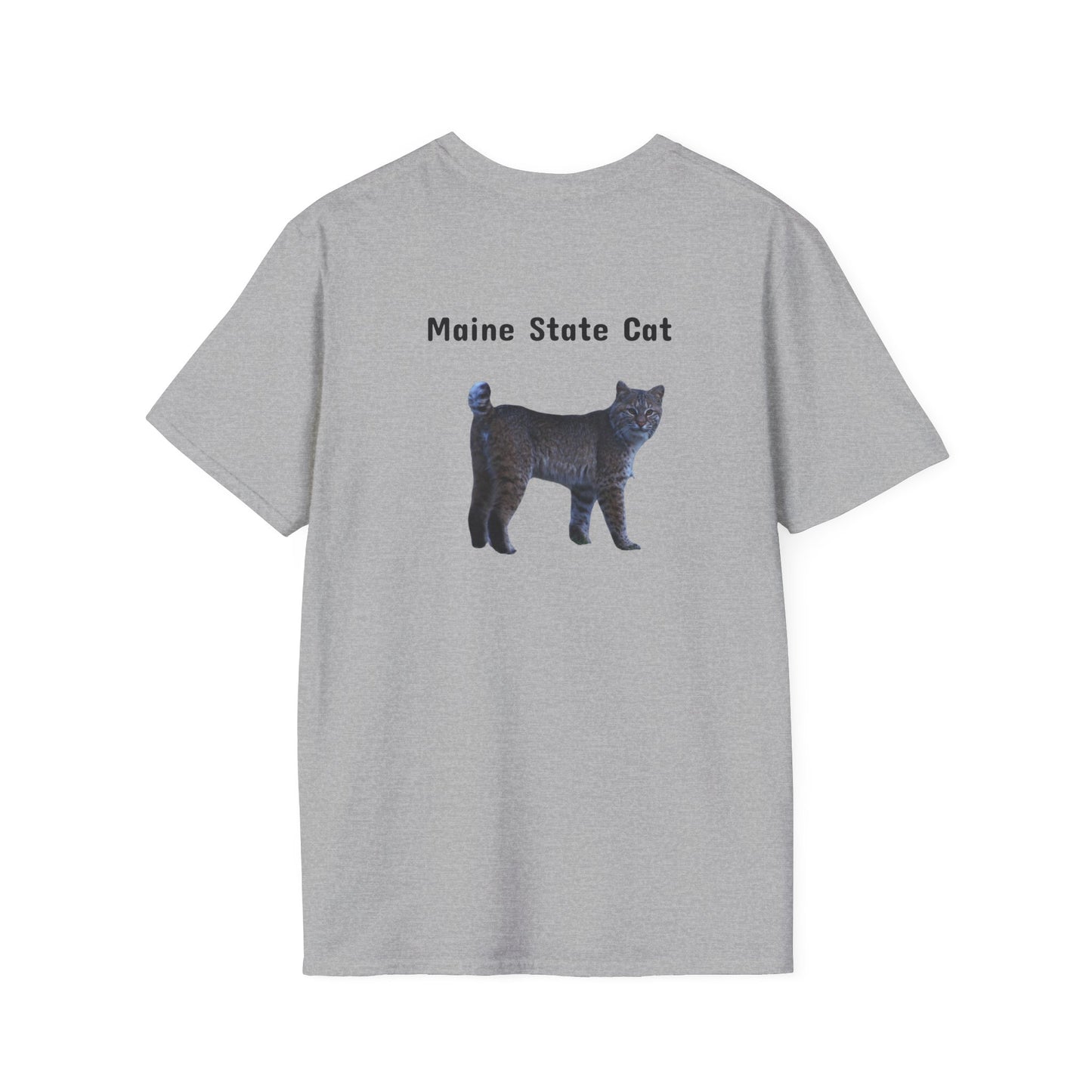 Softstyle Maine State Cat T-Shirt