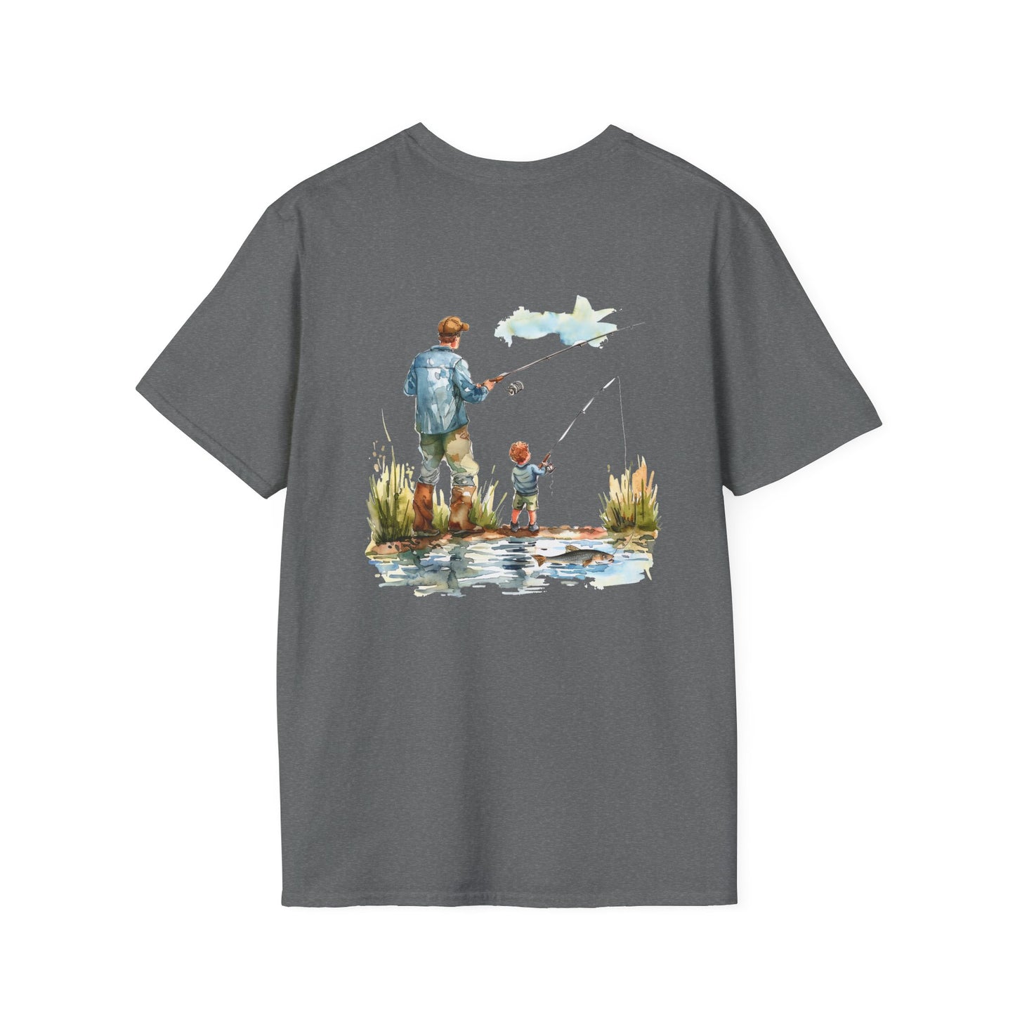 Softstyle Fishing With Dad T-Shirt