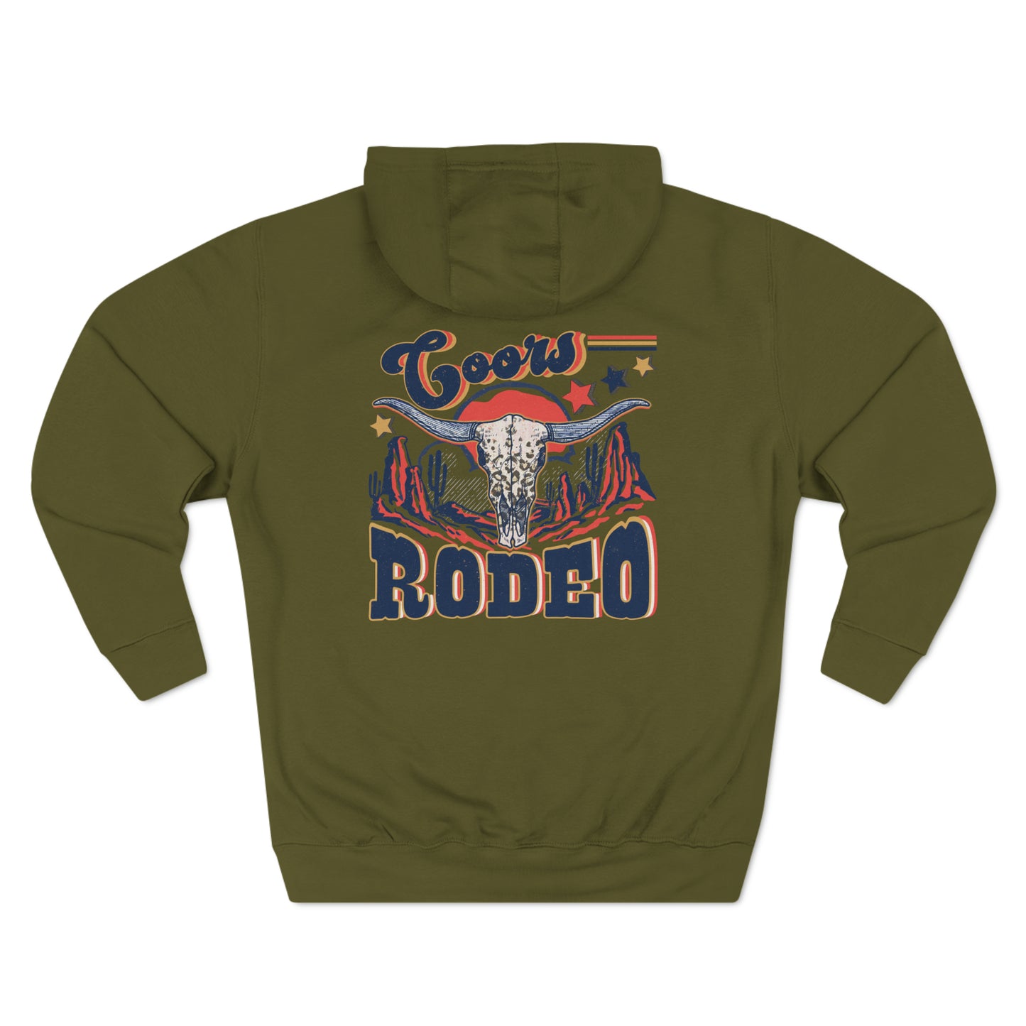 Three-Panel Fleece Rodeo Hoodie