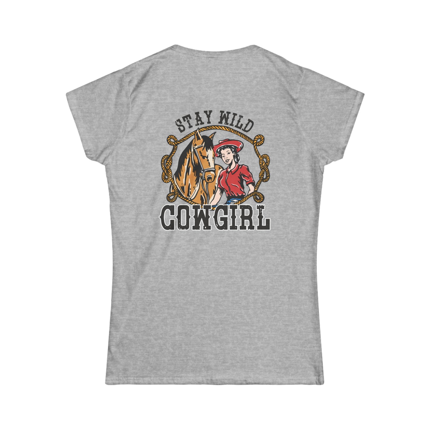 Softstyle Stay Wild Cowgirl Tee