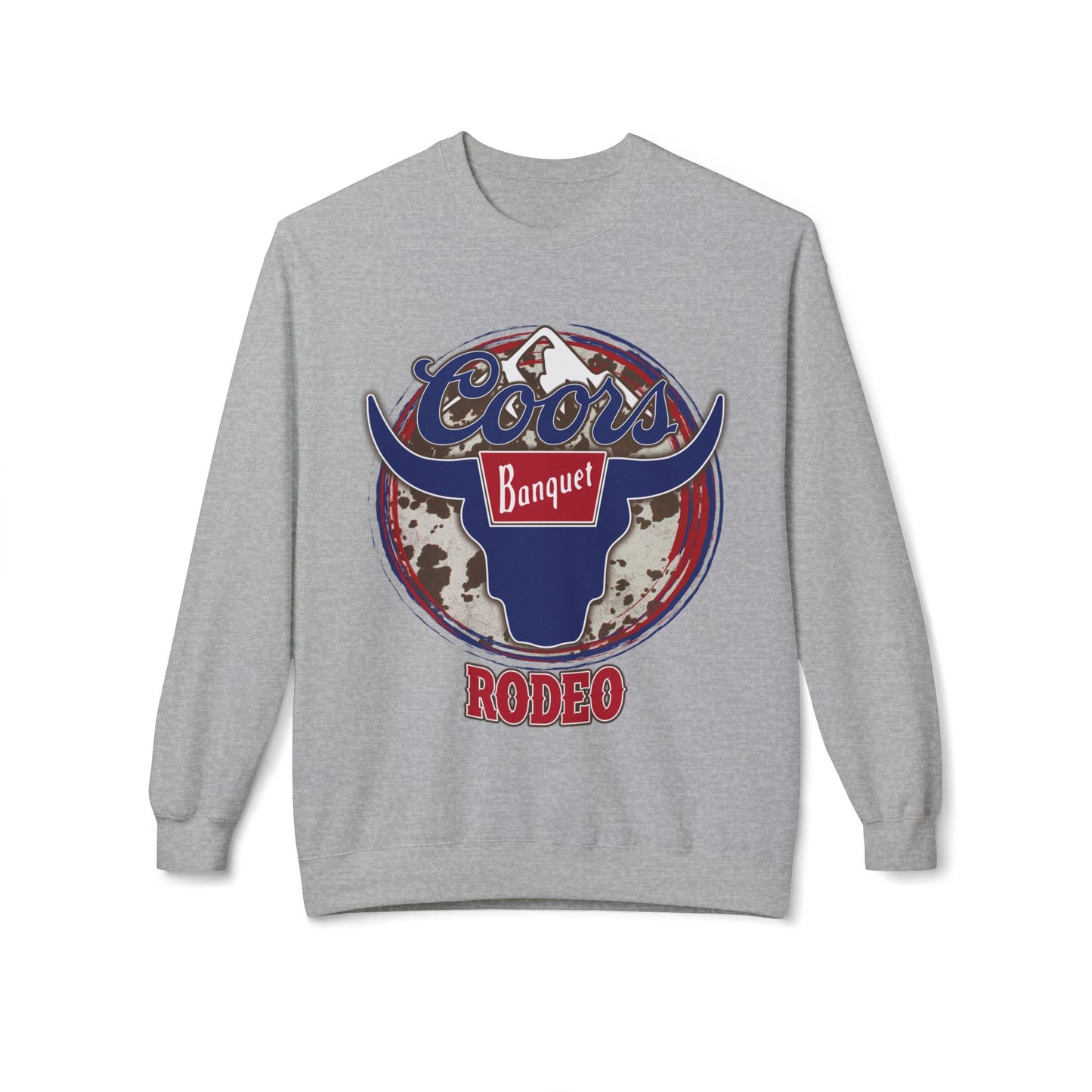 Unisex Midweight Softstyle Fleece Crewneck Sweatshirt Coors Rodeo