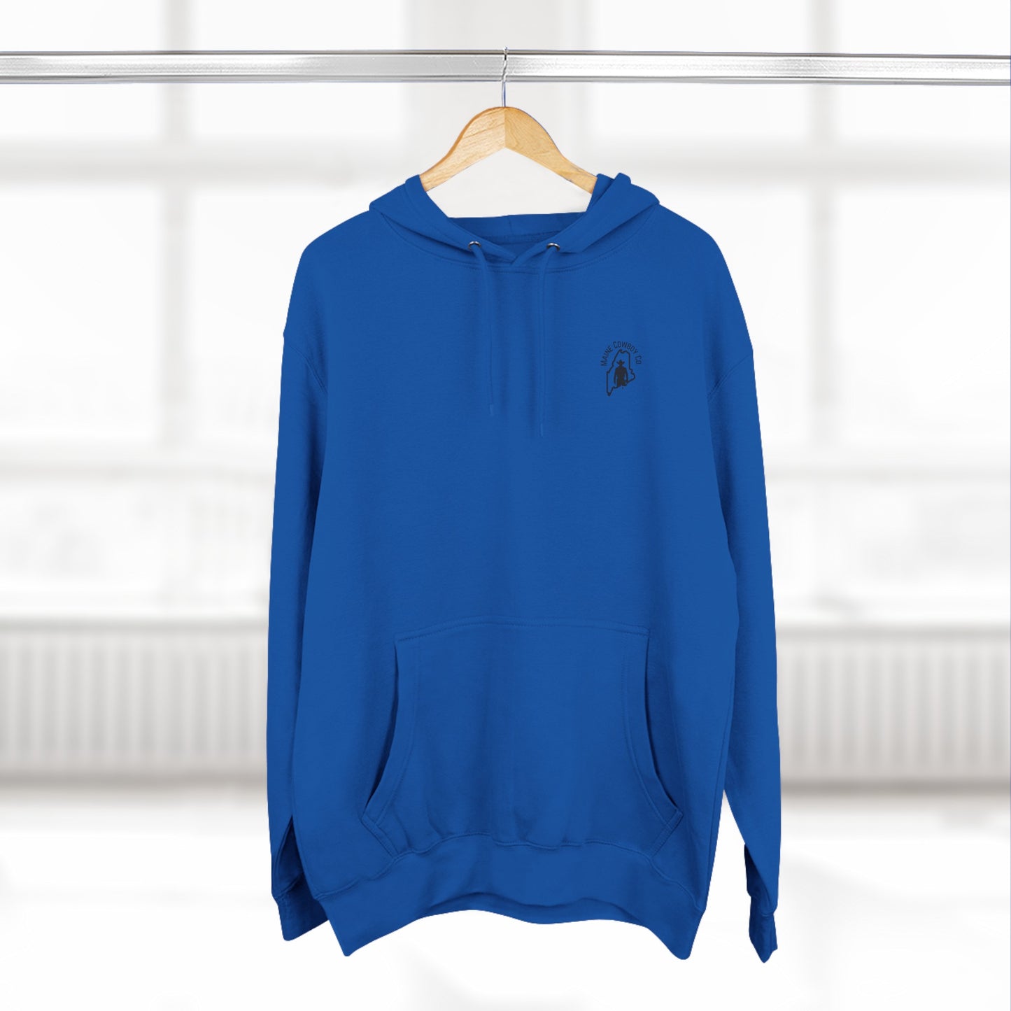 Three-Panel Fleece Retro Maine Hoodie