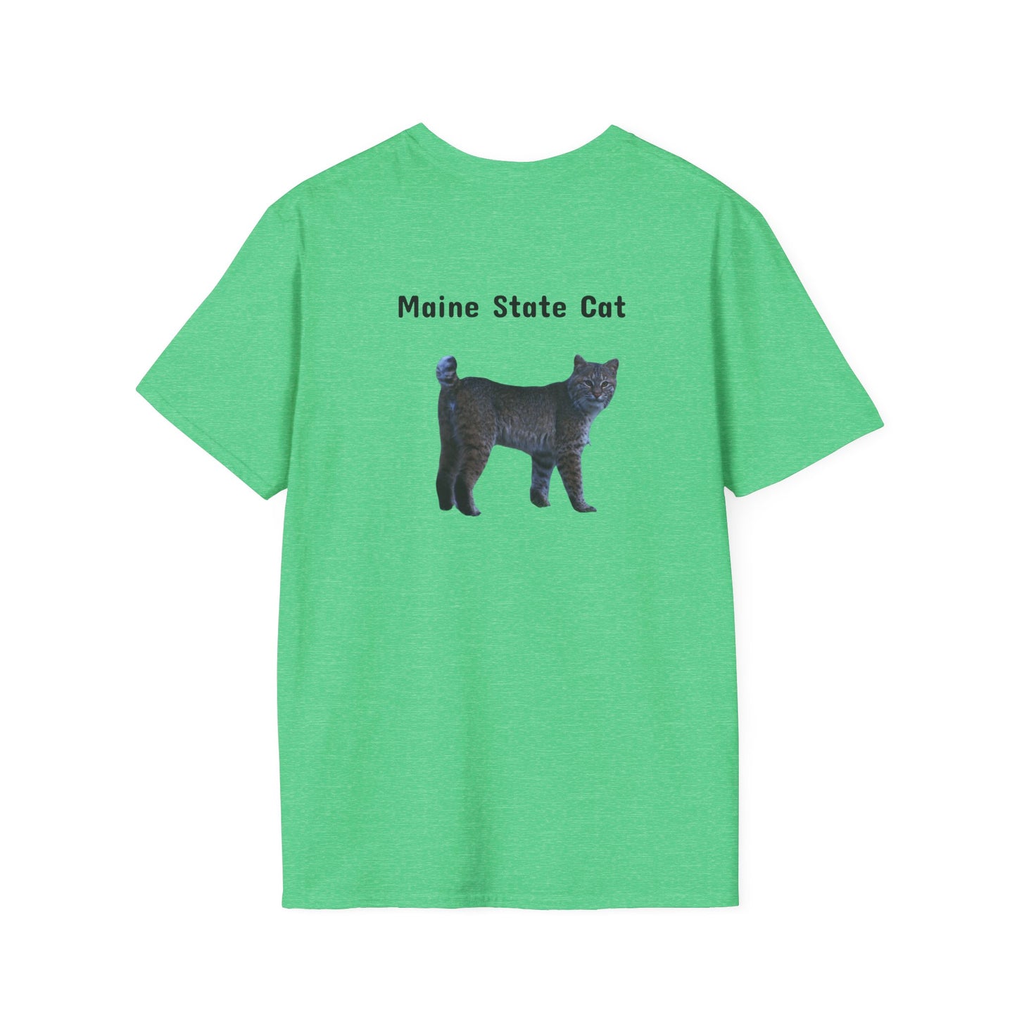 Softstyle Maine State Cat T-Shirt