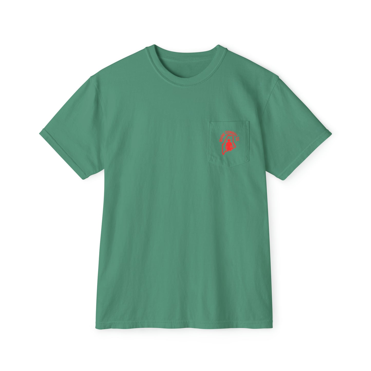 Pocket T-Shirt with Red Logo