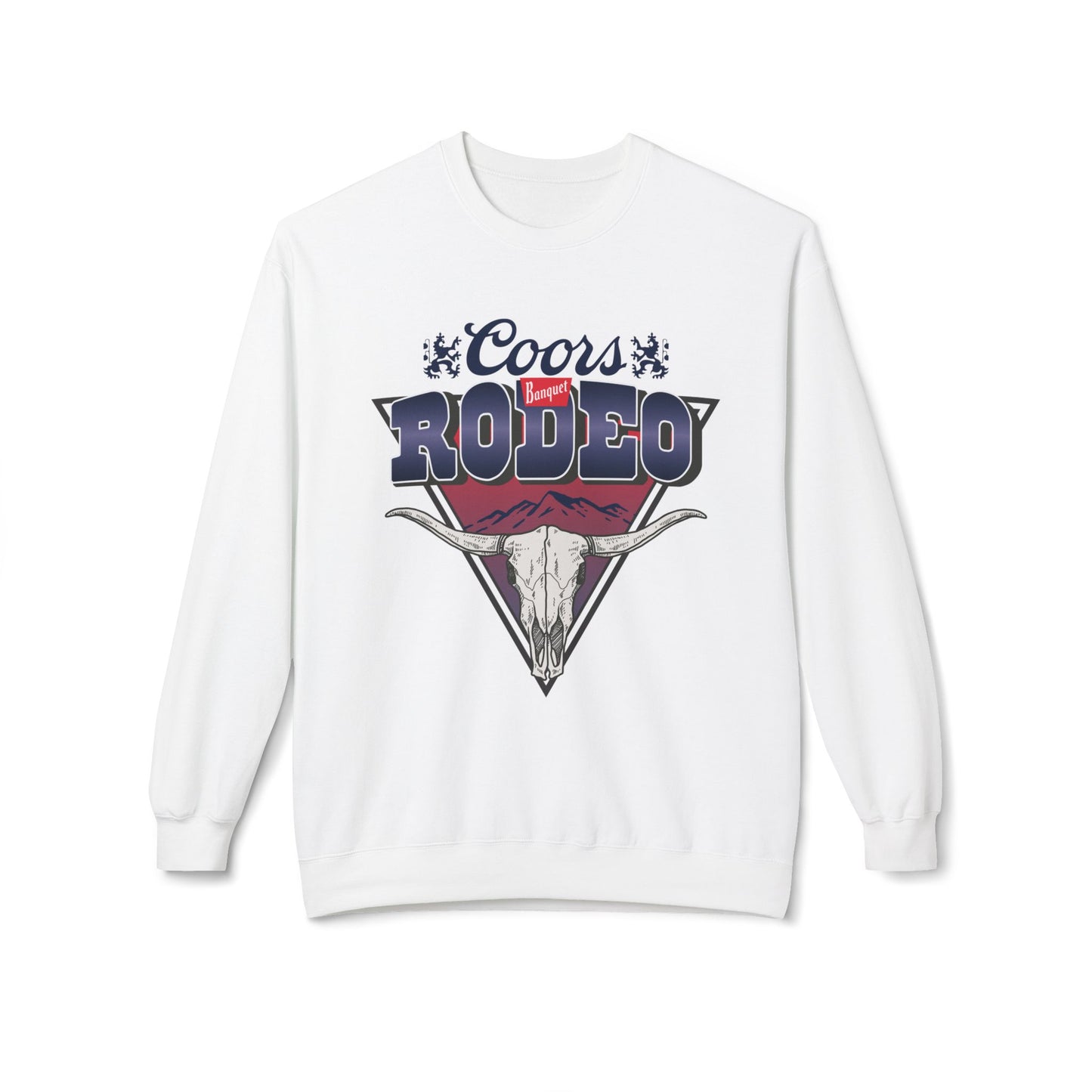 Unisex Midweight Softstyle Fleece Crewneck Sweatshirt Coors Banquet Rodeo