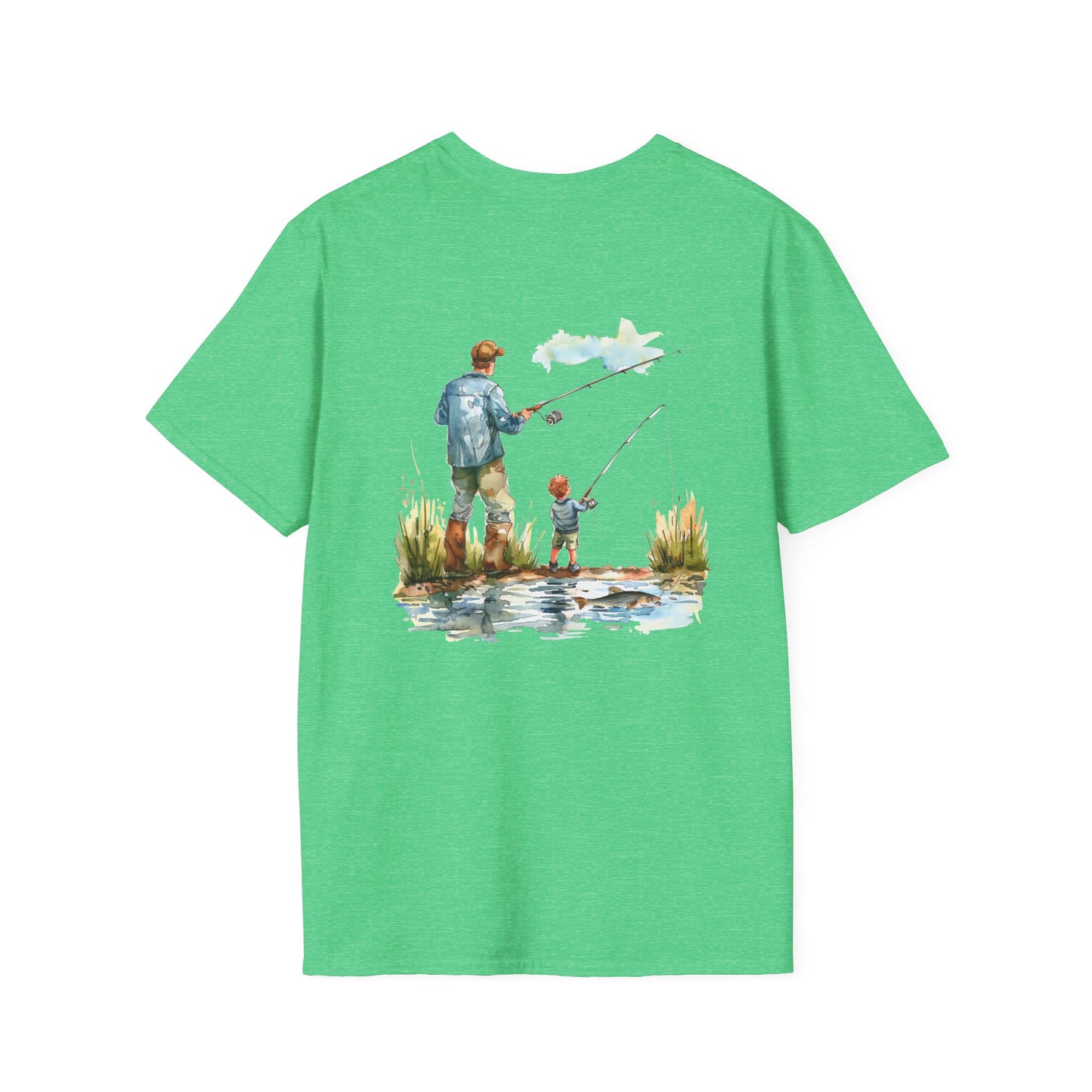 Softstyle Fishing With Dad T-Shirt