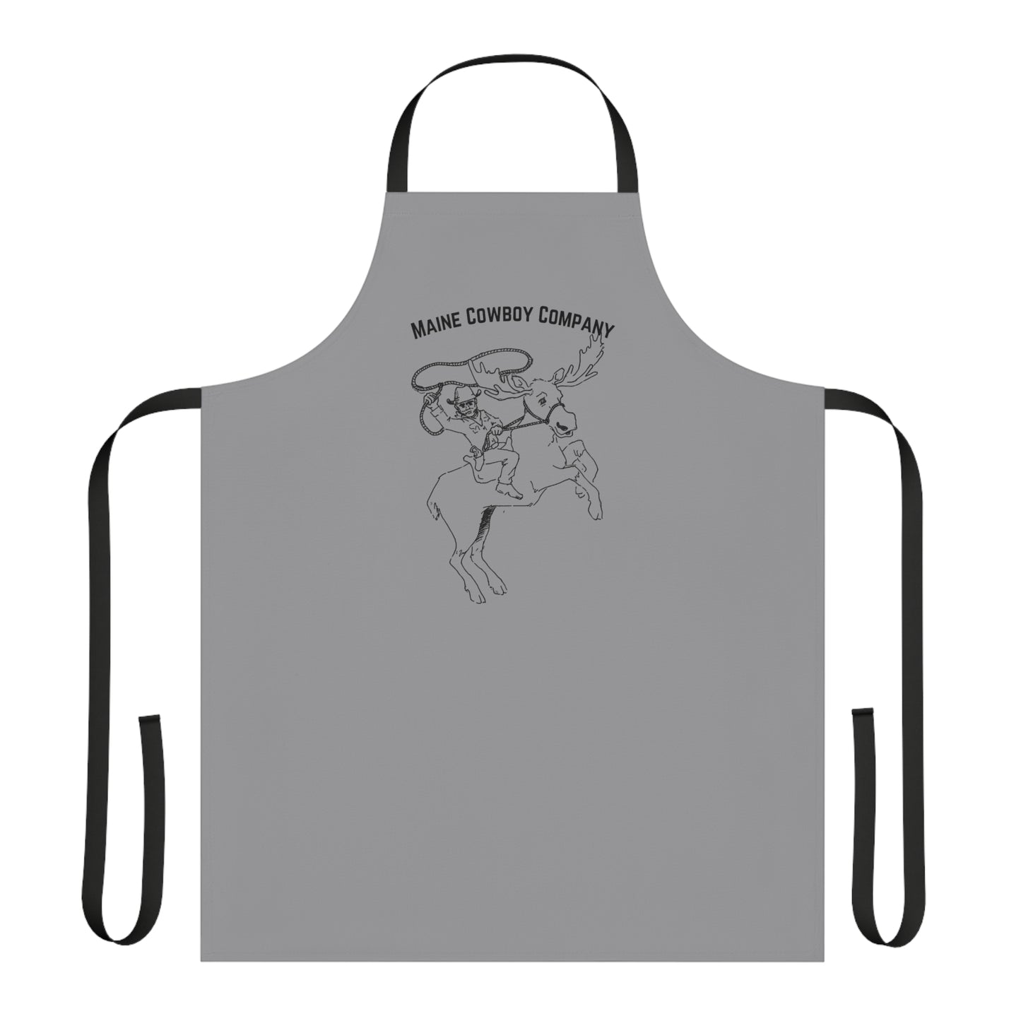 Apron With Bucking Moose