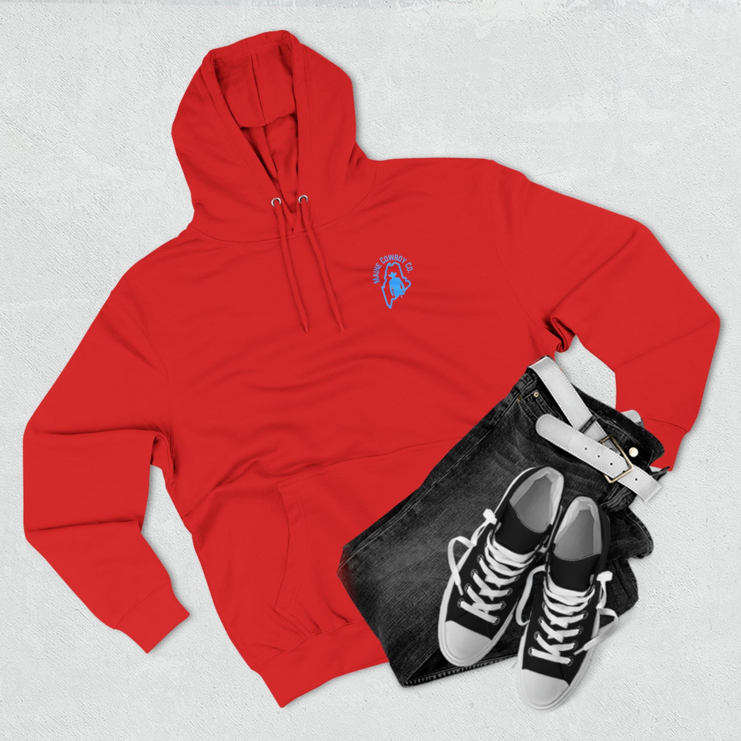 Three-Panel Fleece Rodeo Hoodie