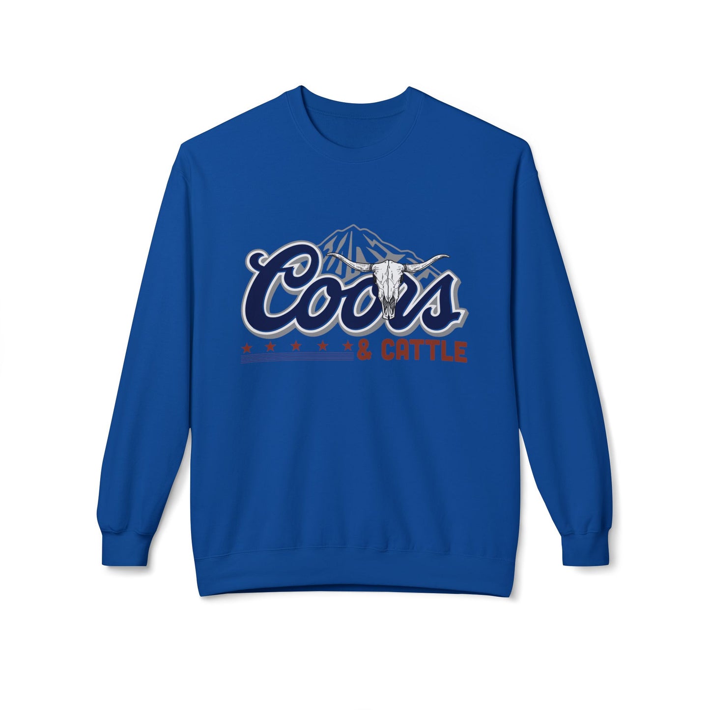 Unisex Midweight Softstyle Fleece Crewneck Sweatshirt Coors and Cattle 2