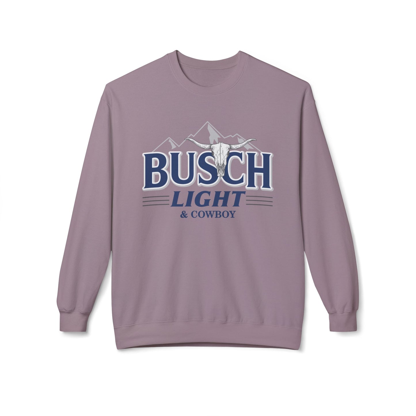 Unisex Midweight Softstyle Fleece Crewneck Sweatshirt Busch Light