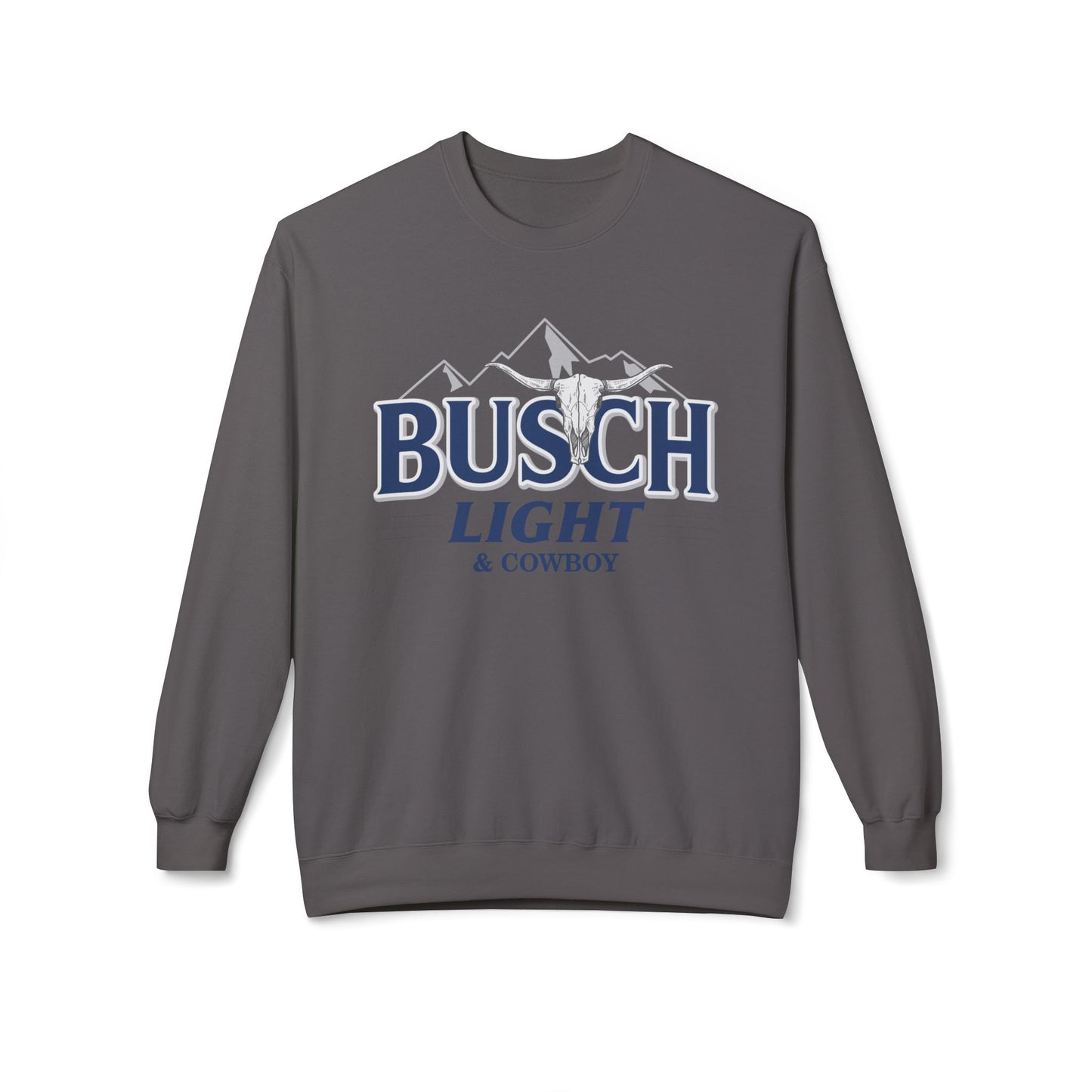 Unisex Midweight Softstyle Fleece Crewneck Sweatshirt Busch Light