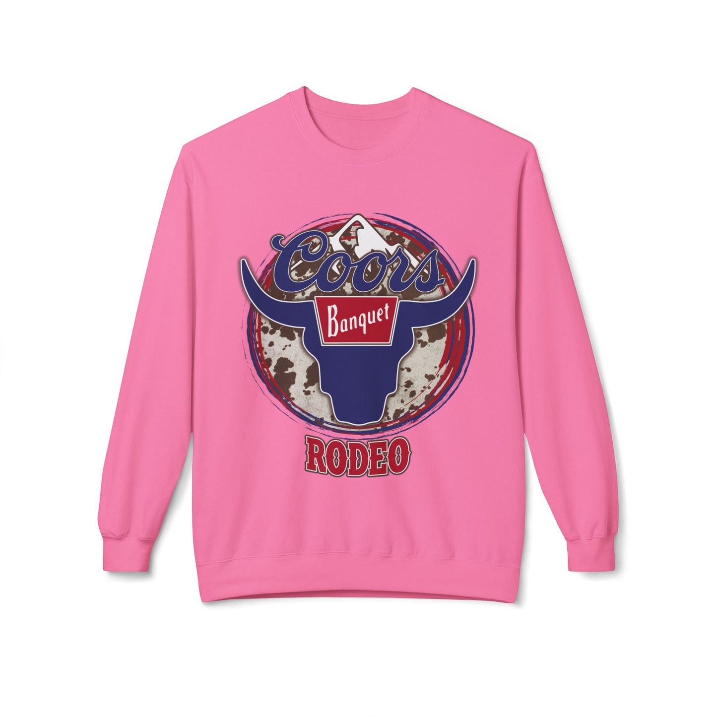 Unisex Midweight Softstyle Fleece Crewneck Sweatshirt Coors Rodeo