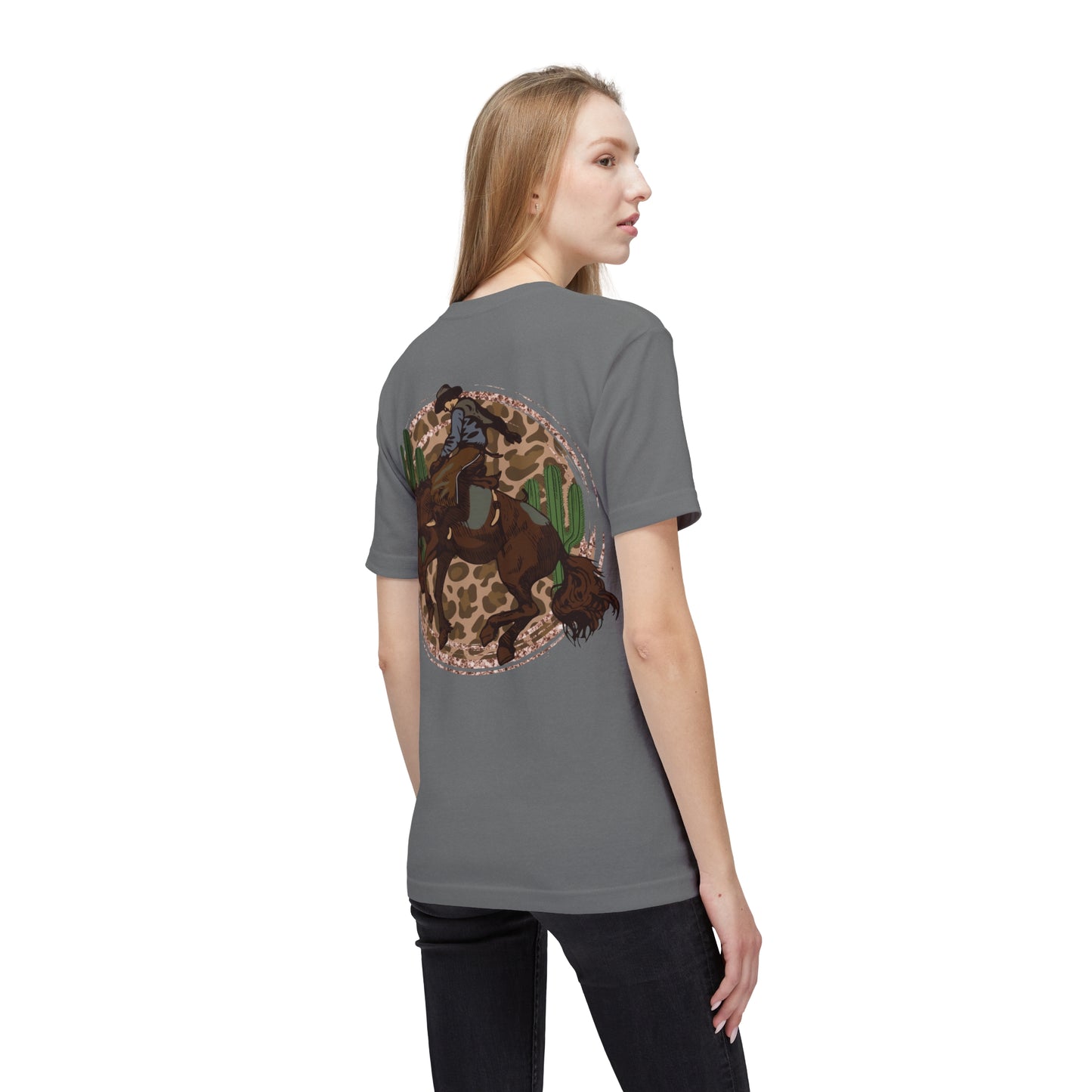 Midweight Bucking Horse T-shirt, Made in US