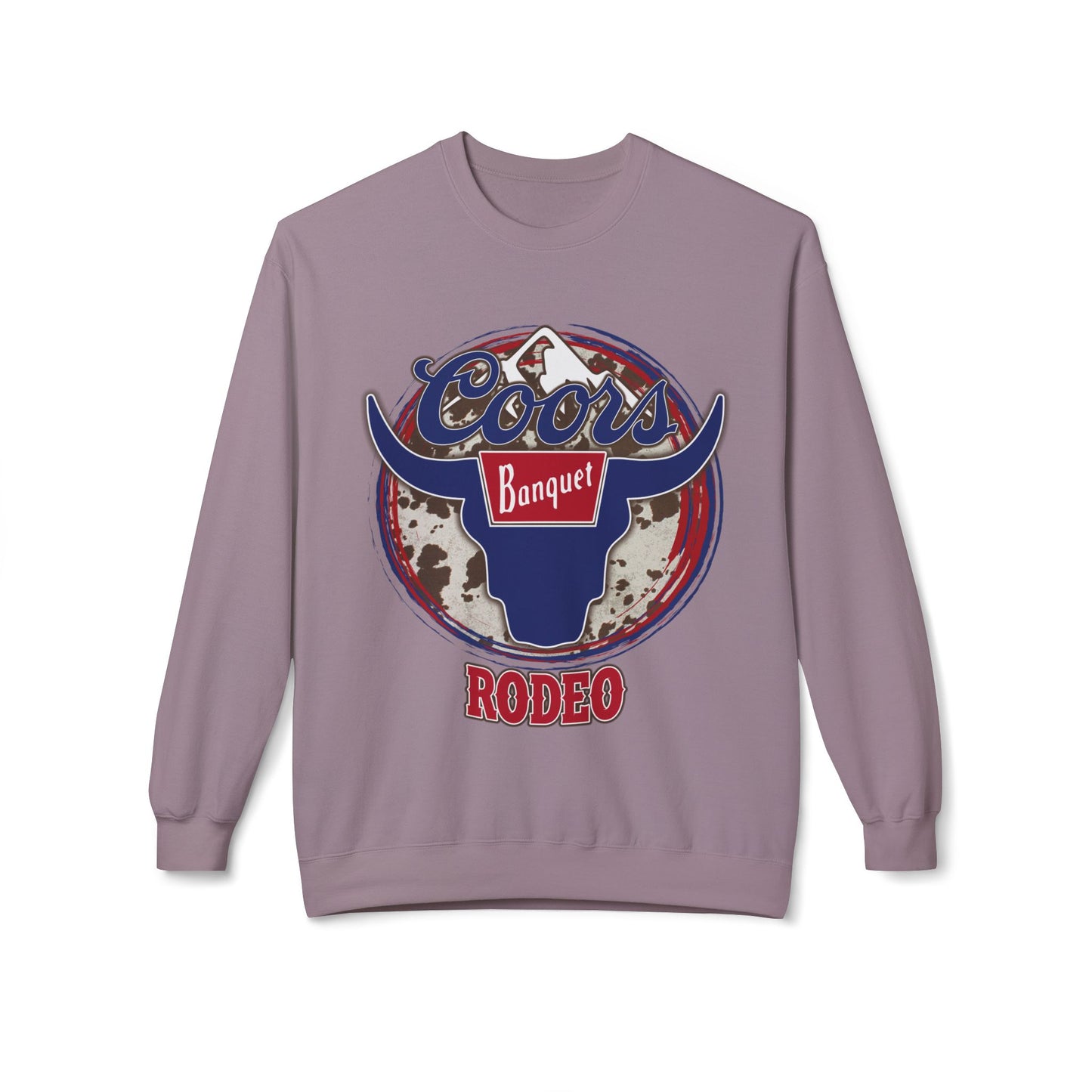 Unisex Midweight Softstyle Fleece Crewneck Sweatshirt Coors Rodeo