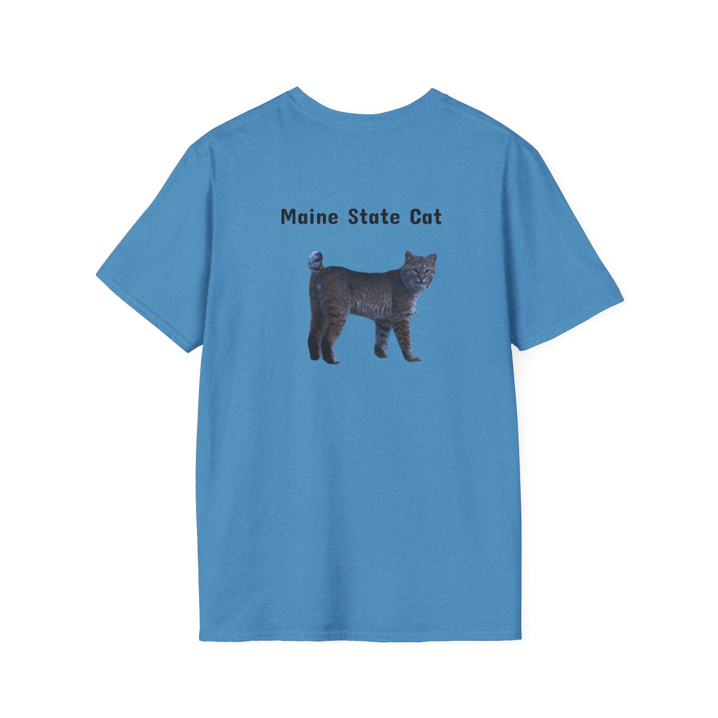 Softstyle Maine State Cat T-Shirt