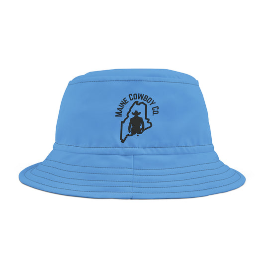 Bucket Hat Blue With Logo