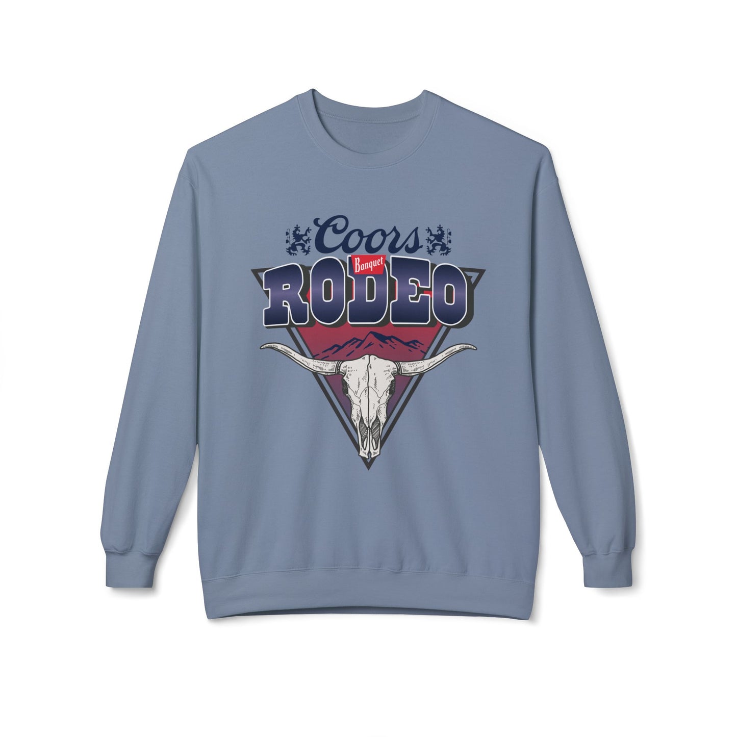 Unisex Midweight Softstyle Fleece Crewneck Sweatshirt Coors Banquet Rodeo