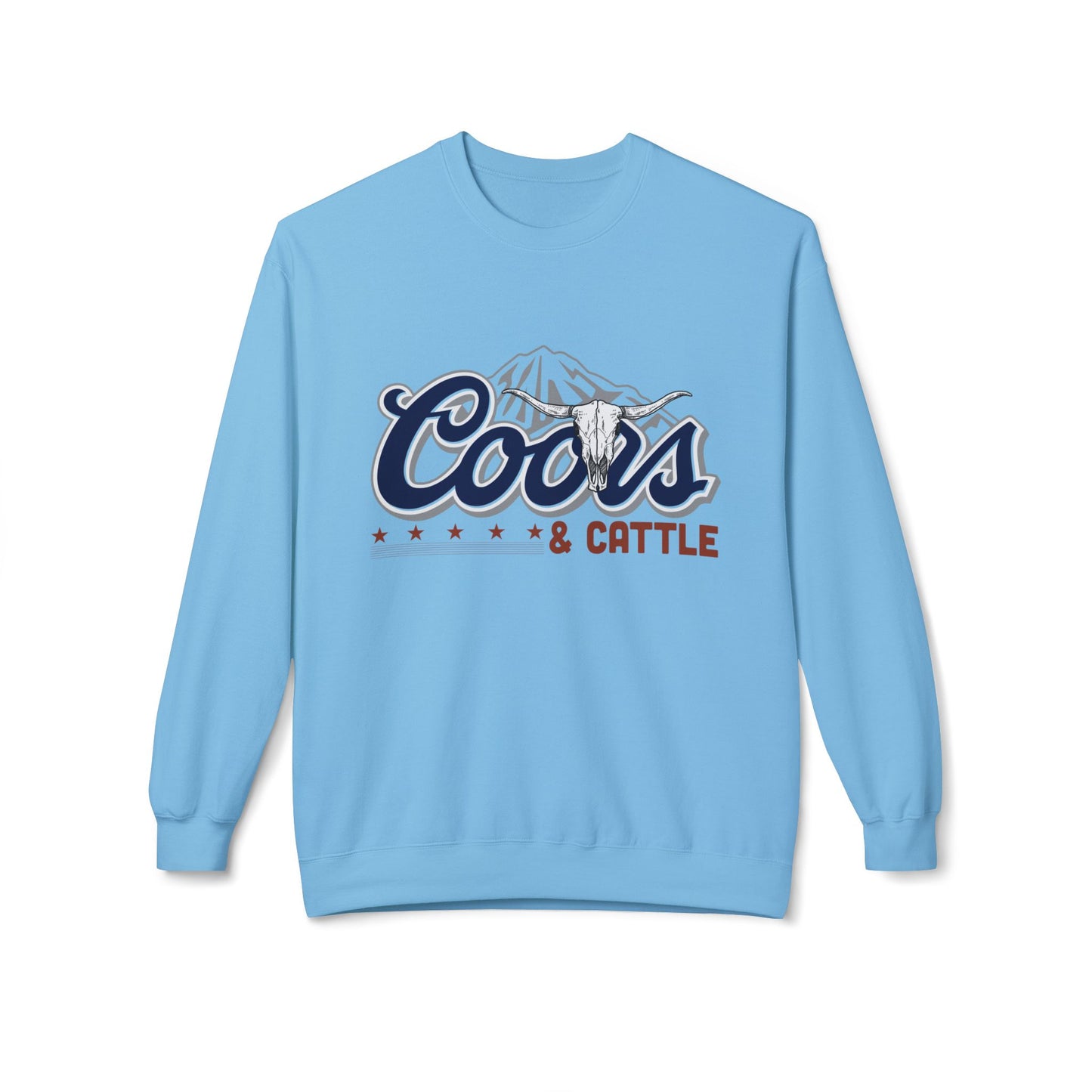 Unisex Midweight Softstyle Fleece Crewneck Sweatshirt Coors and Cattle 2